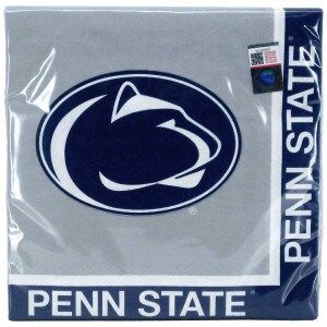 paper napkins, Penn State on 2 edges, Athletic Logo in center